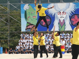 鼓山祭　応援合戦